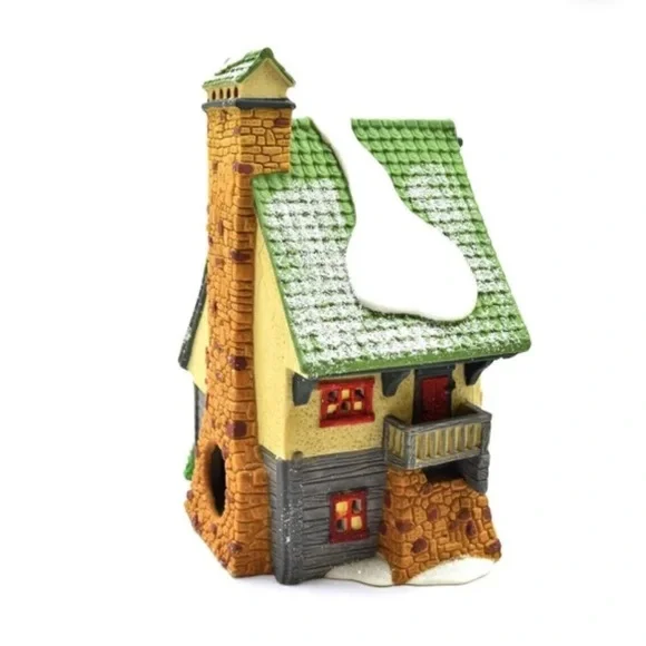 DEPARTMENT 56 LIGHTED ELVES BUNKHOUSE RETIRED PORCELAIN VILLAGE